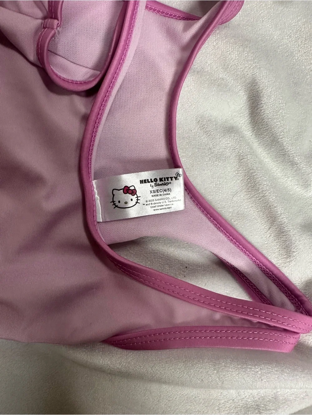 Hello Kitty Light and Dark Pink Girls Swimwear